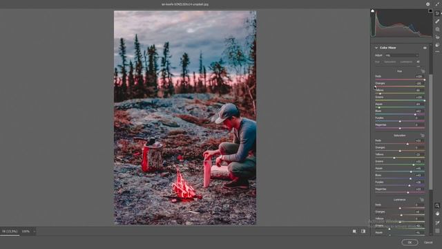 read fire ? preset | Adobe photoshop color grading | cinematic color grading photoshop | Lr presets смотреть онлайн