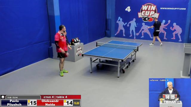 12:00 Плющ Павел 3-1 Найда Александр стол 4 ЮГ-1 26.04.22 смотреть онлайн