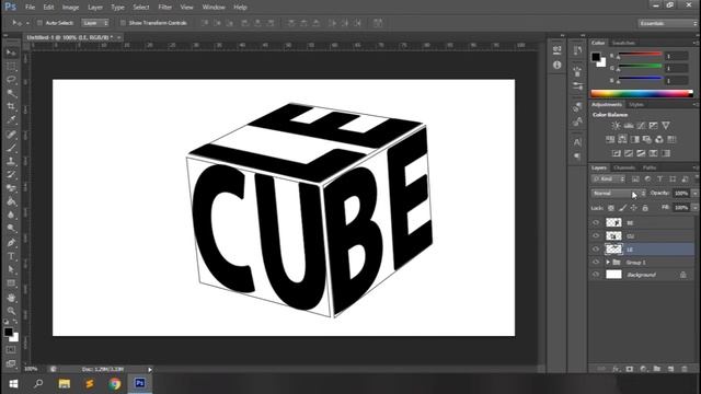Writing Texts On Sides Of A Cube In Photoshop | Webtrickshome смотреть онлайн