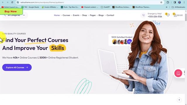 Quiklearn Education WordPress Theme @1000theme смотреть онлайн