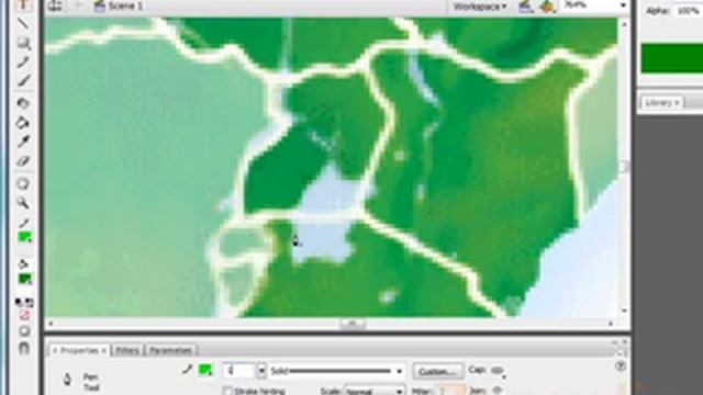 12. Adobe Flash Tutorial CS3 - DiDA 202 - Africa Map 3 смотреть онлайн