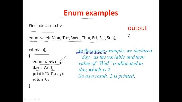 enum in C | Userdefined datatype | Programming in C | 22226 смотреть онлайн