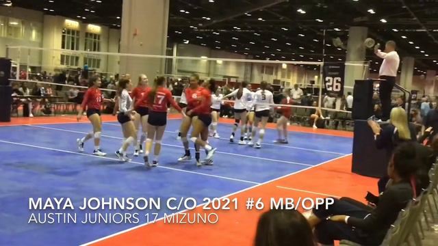 Maya E.Johnson c/o 2021 #6 MB/OPP Austin Juniors 17 Mizuno смотреть онлайн