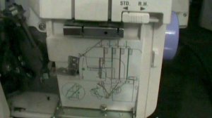 Как быстро перезаправить оверлок другими нитями.Оверлок FAMILY ML 645D