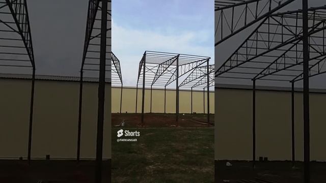 строительство ангаров. крыша на месте..mp4 смотреть онлайн