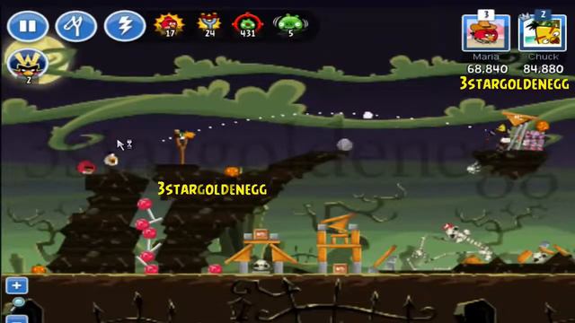 Angry Birds Friends Halloween 2013 Tournament Level 2 Day 2 Week 77 November 4 Facebook смотреть онлайн