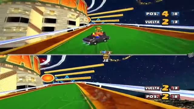 Sonic & SEGA All Stars Racing gameplay multijugador parte 1 смотреть онлайн