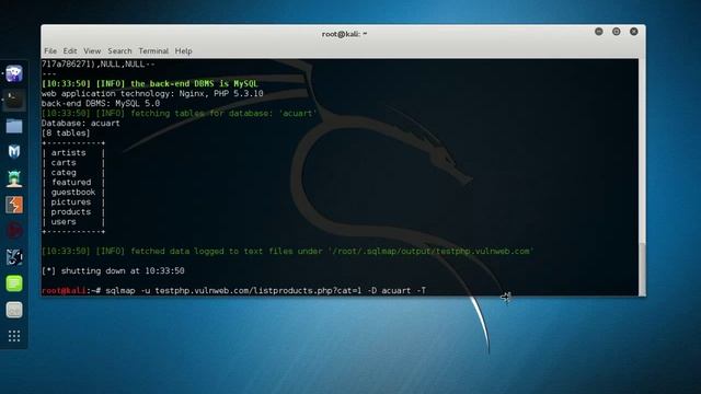 SQL Map Demo смотреть онлайн