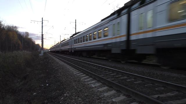 Электропоезд ЭД4М-0468 ЦППК перегон Тучково - Дорохово смотреть онлайн