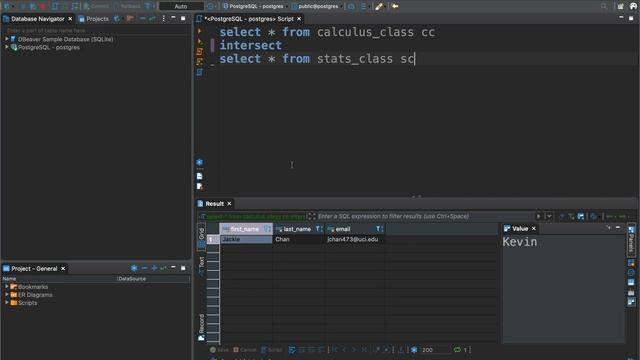 SQL: UNION [ALL], INTERSECT, EXCEPT, MINUS смотреть онлайн
