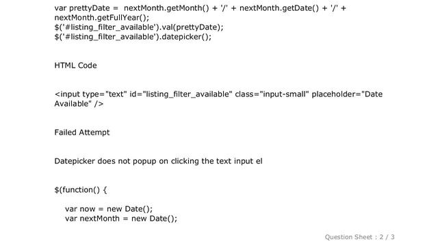 jQuery : Set date to be initially empty in bootstrap-datepicker смотреть онлайн