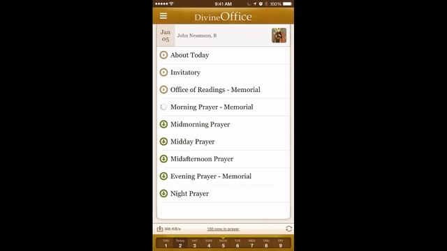 Divine Office iPhone App User Interface смотреть онлайн