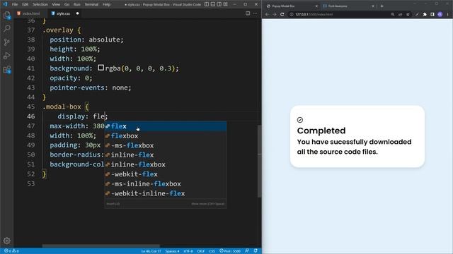 How to Create Popup Modal Box in HTML CSS & JavaScript смотреть онлайн