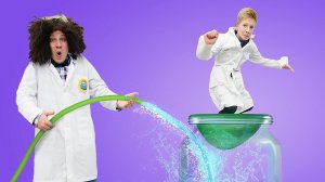 Челлендж по науке! Веселые игры и уроки для школы - Расширение воздуха и эксперименты с шариками!