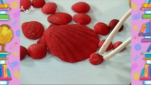 Школа Шишкиного Леса. Рукоделие. Краб из ракушек