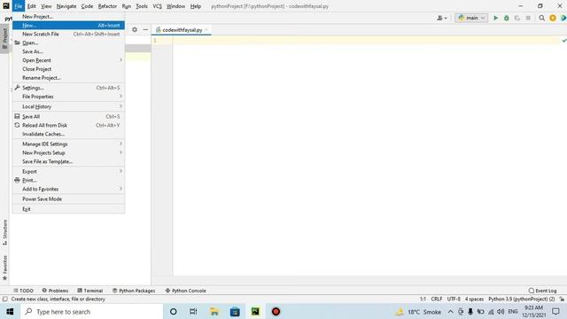 Pycharm Tutorial | run python code in hindi/urdu смотреть онлайн