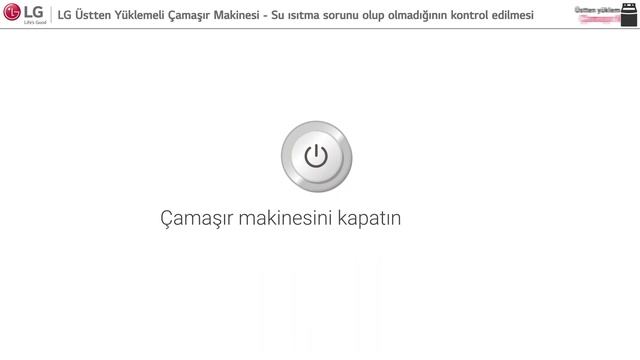 LG Üstten Yüklemeli Çamaşır Makinesi - Su ısıtma sorunu olup olmadığının kontrol edilmesi смотреть онлайн