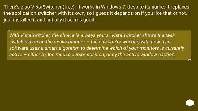 Mirroring Windows 7 ALT-TAB and Win+TAB on multiple monitors смотреть онлайн