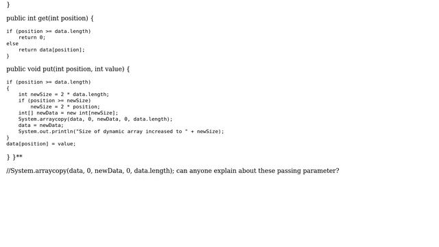 Can someone please give an example for writing dynamic array without using ArrayList? смотреть онлайн