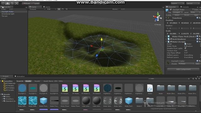 Как сделать воду и небо в Unity 3D. смотреть онлайн