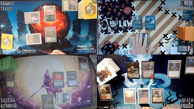 ANGEL FEAT. HATEBEARS - cEDH - S17E4 - TEVESH/KRAUM v TAYAM v KENRITH v MALCOLM/TANA MTG GAMEPLAY смотреть онлайн