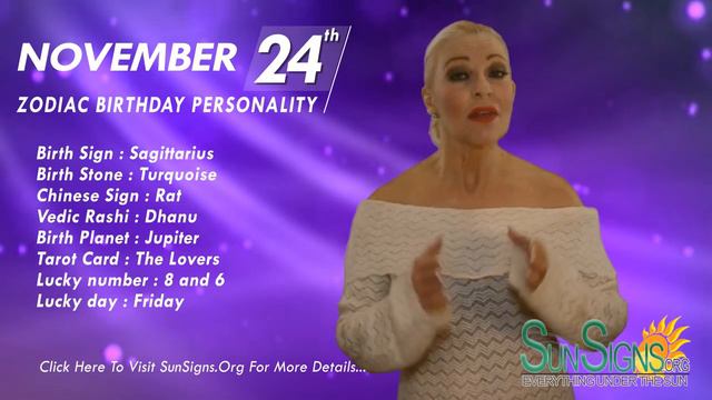 November 24th Zodiac Horoscope Birthday Personality - Sagittarius - Part 2 смотреть онлайн
