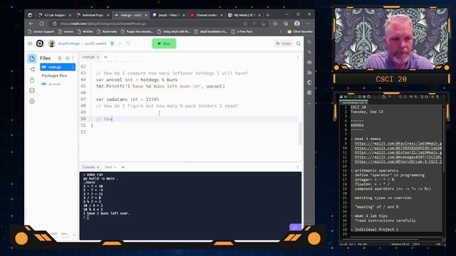 CSCI 20 -- Tues, Sep 13 смотреть онлайн