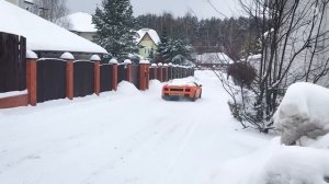 Зима на Ламборгини Галлардо (Lamborghini Gallardo) в России | Гараж Автокультуры