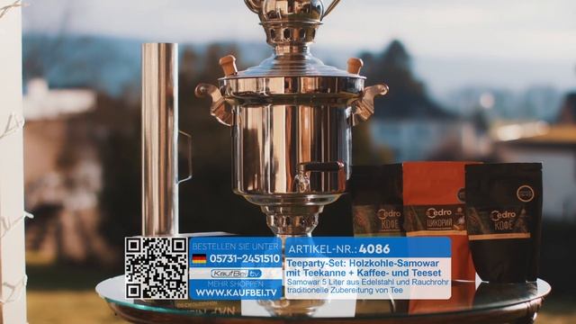НАСТОЯЩИЙ УГОЛЬНЫЙ САМОВАР И НАБОРЫ КОФЕ И ЧАЯ В ПОДАРОК - ТОЛЬКО В KAUFBEI! смотреть онлайн