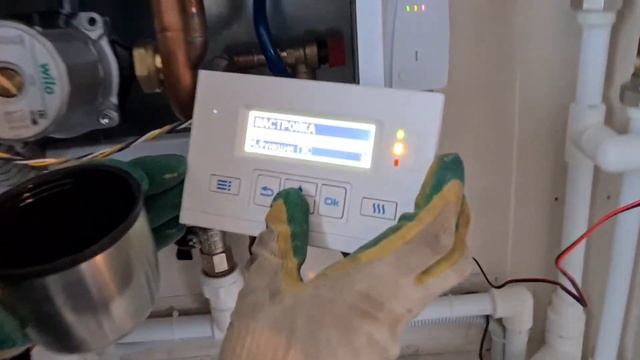 Простая схема обвязки Электрокотла. Подготовка под газ. Теплый пол и gsm. смотреть онлайн