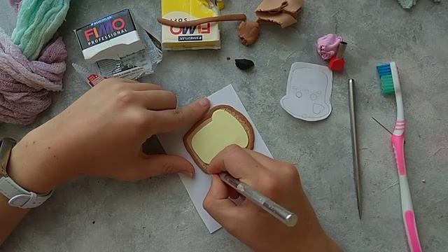 Мастер-класс: Закладка для книг из полимерной глины FIMO/polymer clay tutorial смотреть онлайн