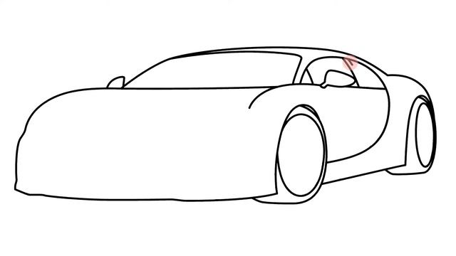 How to draw Bugatti Chiron Super Sport 300+ - Как нарисовать Бугатти Широн Супер Спорт 300+ смотреть онлайн