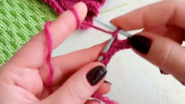 Как вязать бабушкины петли. Видео урок для начинающих. Вязание лицевой глади. смотреть онлайн