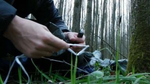 Палатка из тента.  Простой способ