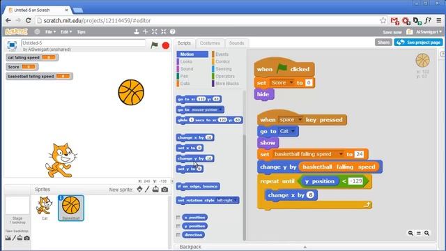 Basketball - Invent with Scratch 2.0 Screencast смотреть онлайн