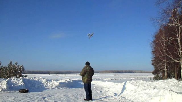 Полет СУ-31 EPP и реакция на пенолет большого пса.