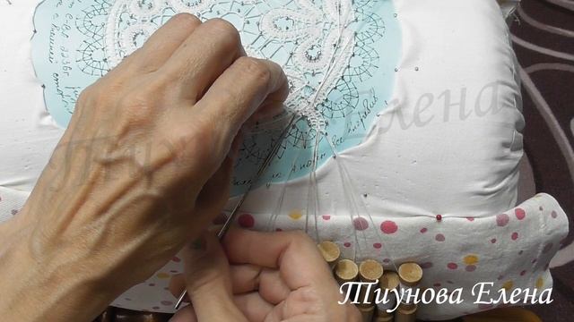 Салфетка с полуцепкой (переход в полуцепку) #кружевныеуроки #кружево #ElenaTiunova смотреть онлайн