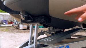 Лодка ПВХ 365 на прицепе МЗСА 81771С.101. Трап. Пневмо ролики. ЦЛП АРИВА