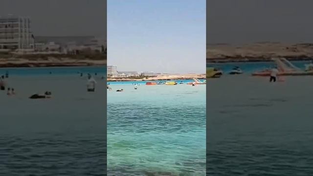 Nissi-Beach в городе Айя-Напа - Кипр / Путешествие на солнечный Кипр смотреть онлайн