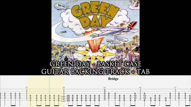 GREEN DAY - Basket Case [GUITARLESS BACKING TRACK + TAB] смотреть онлайн