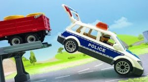 Видео для детей с игрушками Плеймобил - Сломанный сейф! Новые мультики про машинки 2022..mp4
