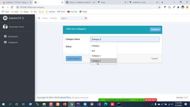 Laravel + VueJS Part - 11 - Install Toastr Js And Vuex