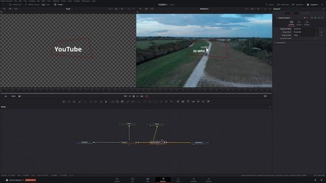 Урок#4 Davinci Resolve FUSION ТРЕКИНГ | Крепим Объекты на Видео | Planar Tracker Давинчи Резолв смотреть онлайн