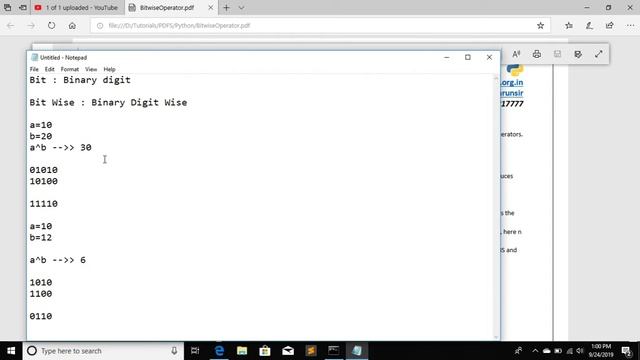 bitwise operators in python смотреть онлайн