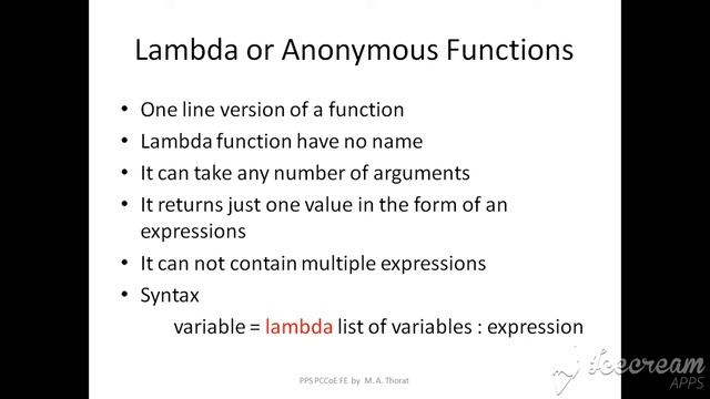 Python Lambda Function смотреть онлайн