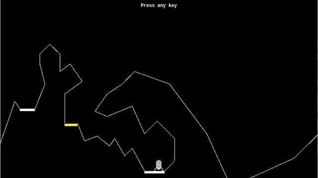 Atari-like lunar lander script; written in TCL/TK. (homebrew arcade) смотреть онлайн