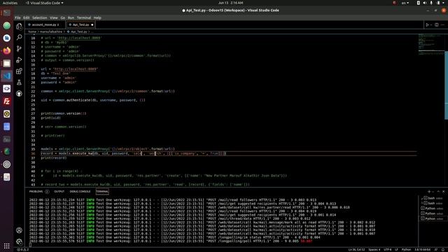 Odoo V15 api json manually with flutter смотреть онлайн
