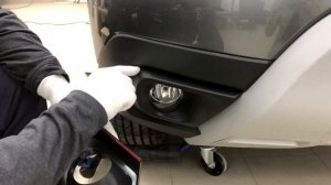 Установка  накладок на ПТФ Рено Дастер 2