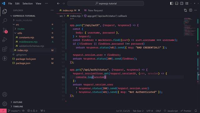 Express JS #14 - Sessions Pt. 2 смотреть онлайн