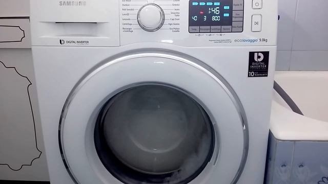 WASHING CYCLE SAMSUNG WF90F5E5P4W relaxing pt1 смотреть онлайн